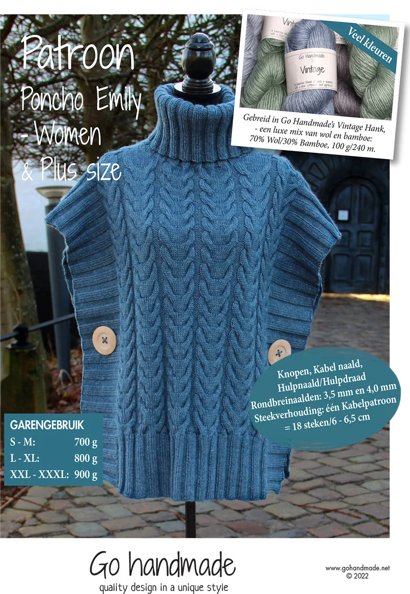 Poncho Emily Women/Plus Size (Digital)