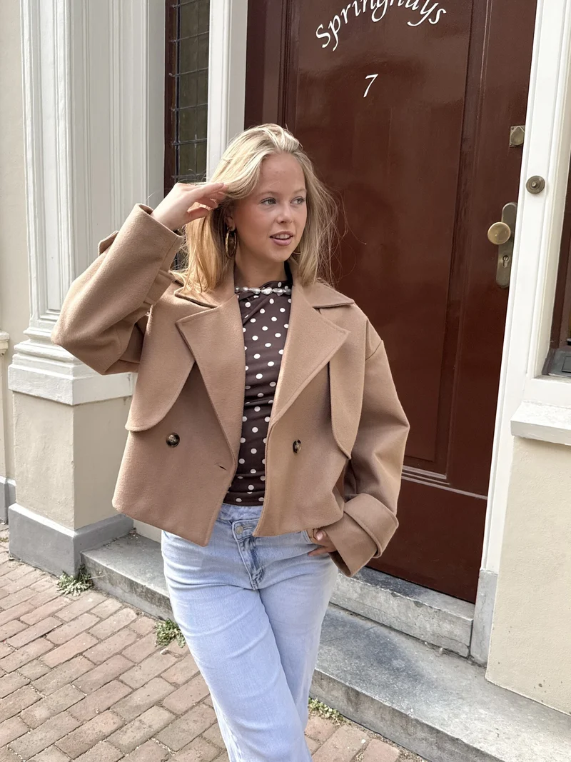 Trenchcoat jas Elena camel