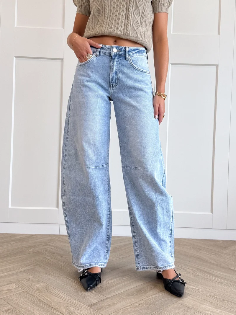 Jeans balloon Amira blauw