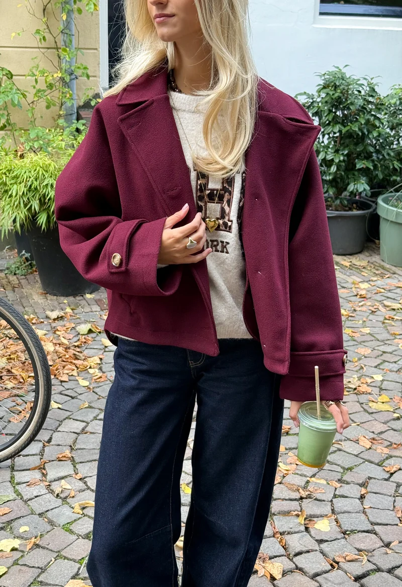 Coat Angel bordeaux