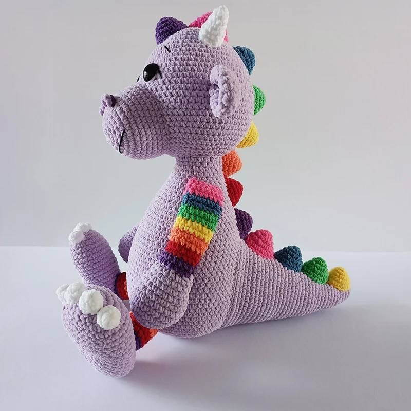 Knuffel Draakje Dummel Chunky Chenille Haakpakket - Sandra Bekx