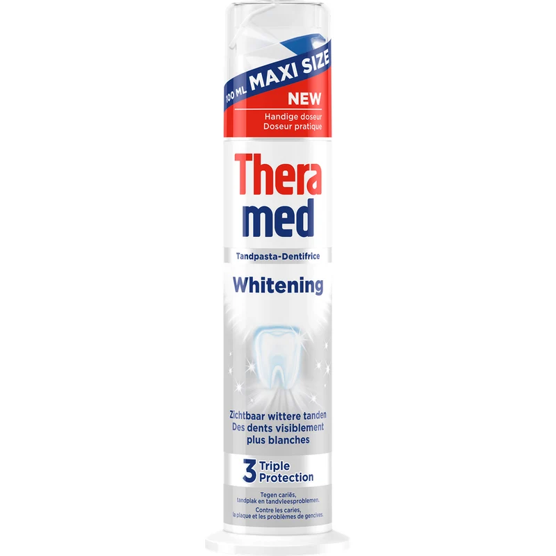 Theramed Whitening 3 Triple Protection Tandpasta 100 ml