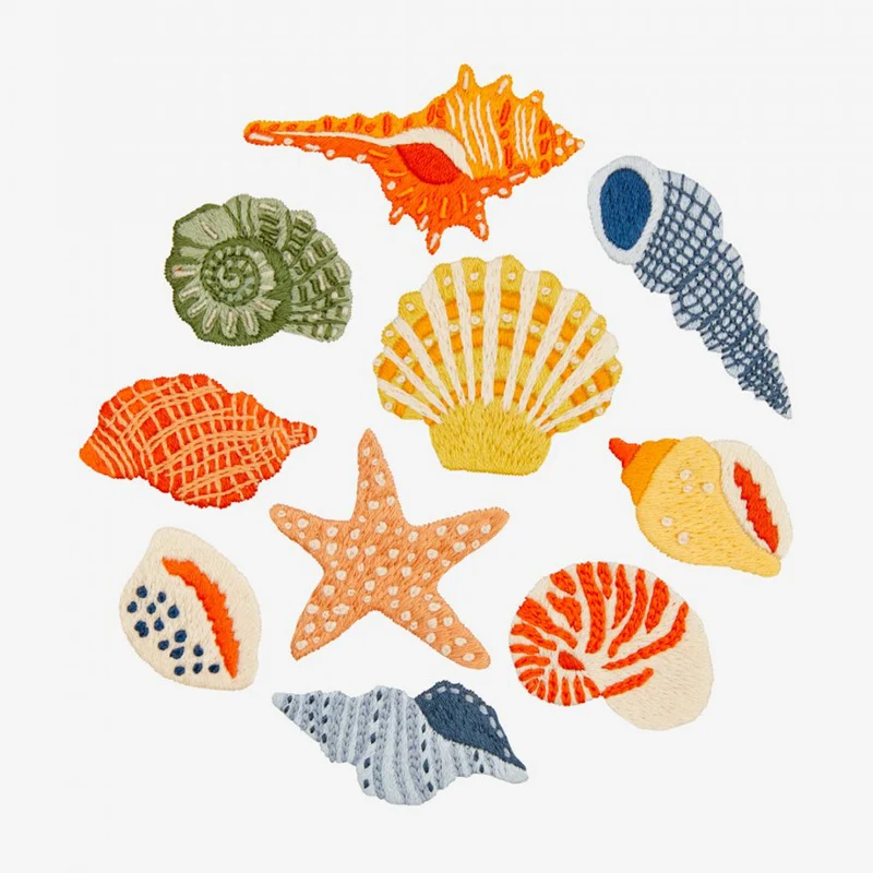 Borduurpatroon Seashells (Digitaal)