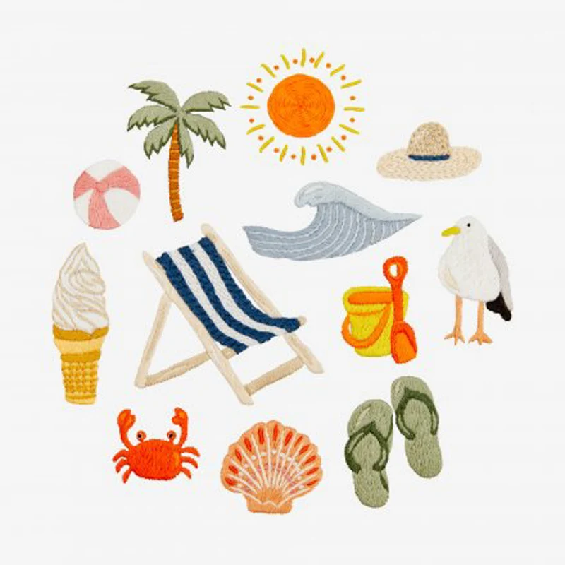 Beach Day Borduurpatroon (Digitaal)