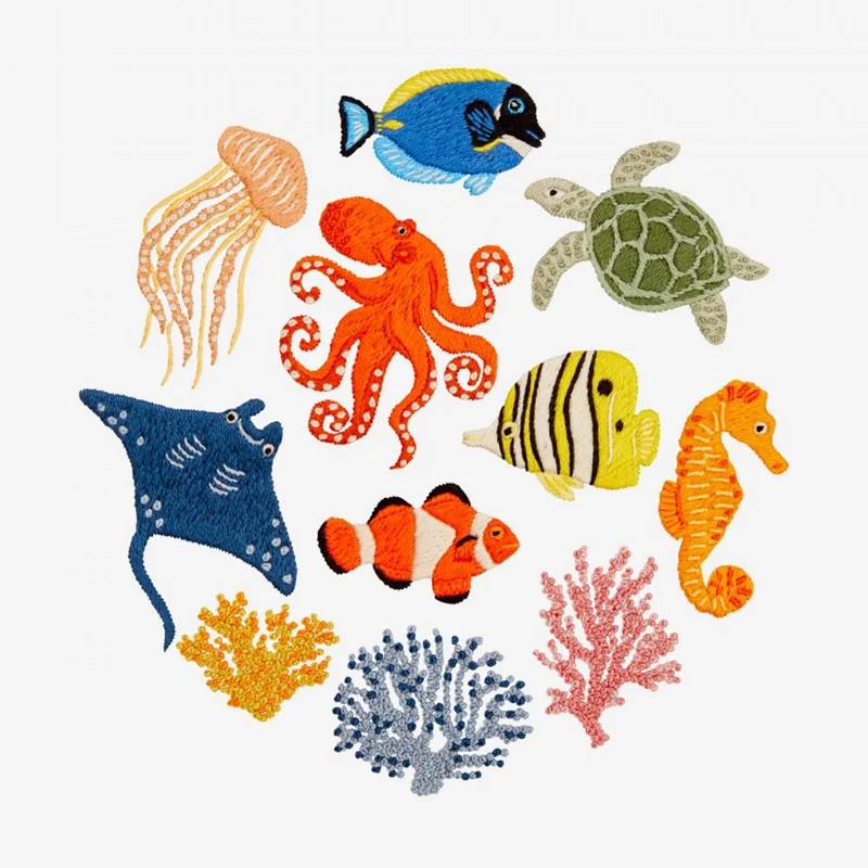 Borduurpatroon Under the sea (Digitaal)