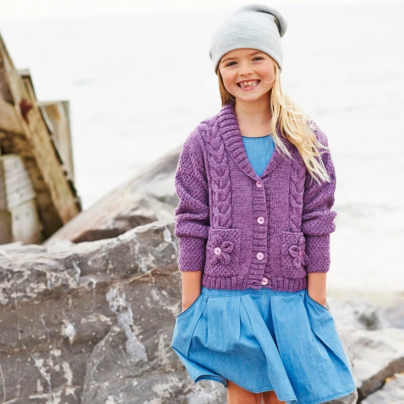 Breipatroon Stylecraft Life DK No. 9194 Meisjes cardigans (Digital)
