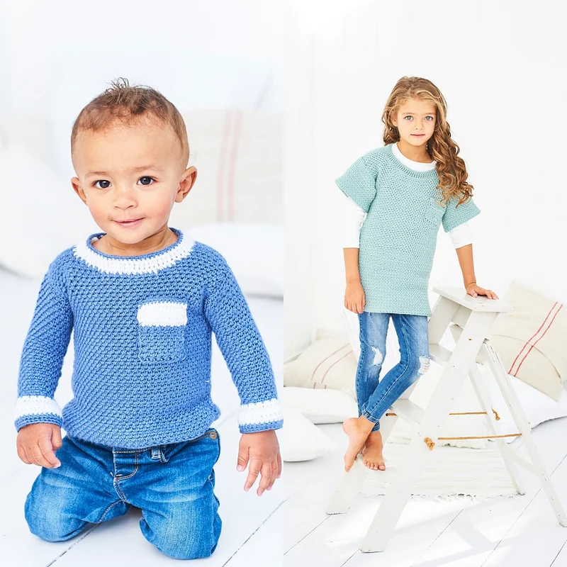 Haakpatroon Stylecraft Bambino DK No. 9609 Trui en tuniek (Digital)