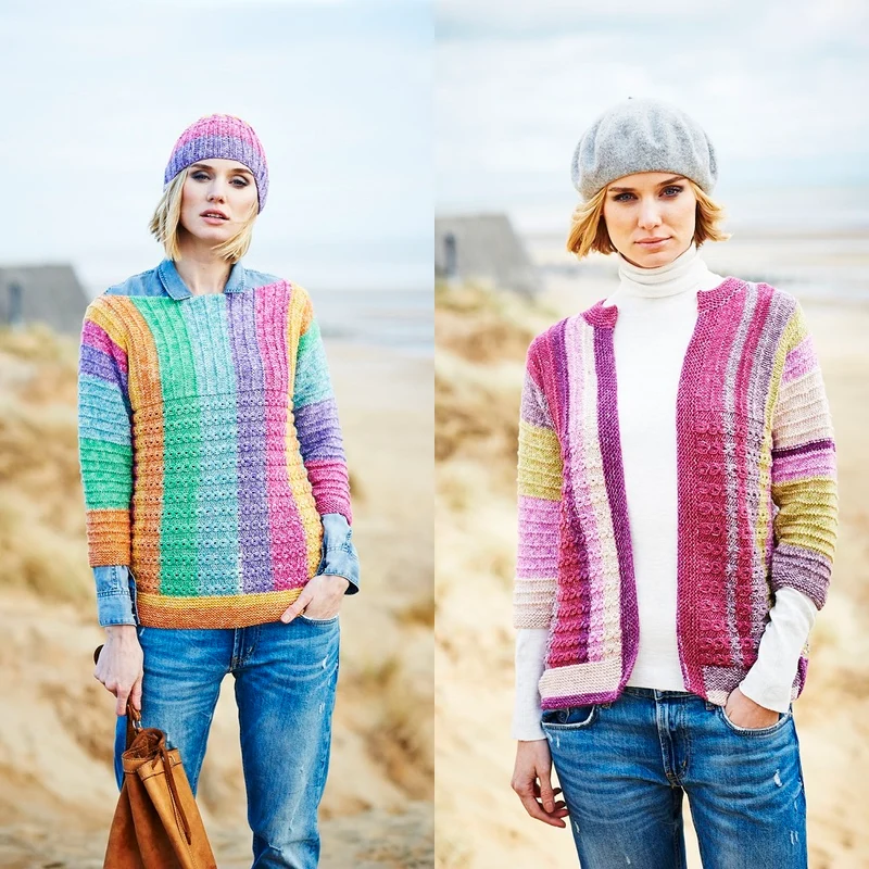 Breipatroon Stylecraft Batik Swirl DK No. 9537 Trui, vest en muts