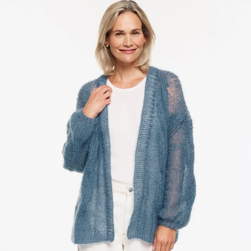 Lana Grossa Nicoletta vest – Breipakket (vrije kleurkeuze) | Silkhair