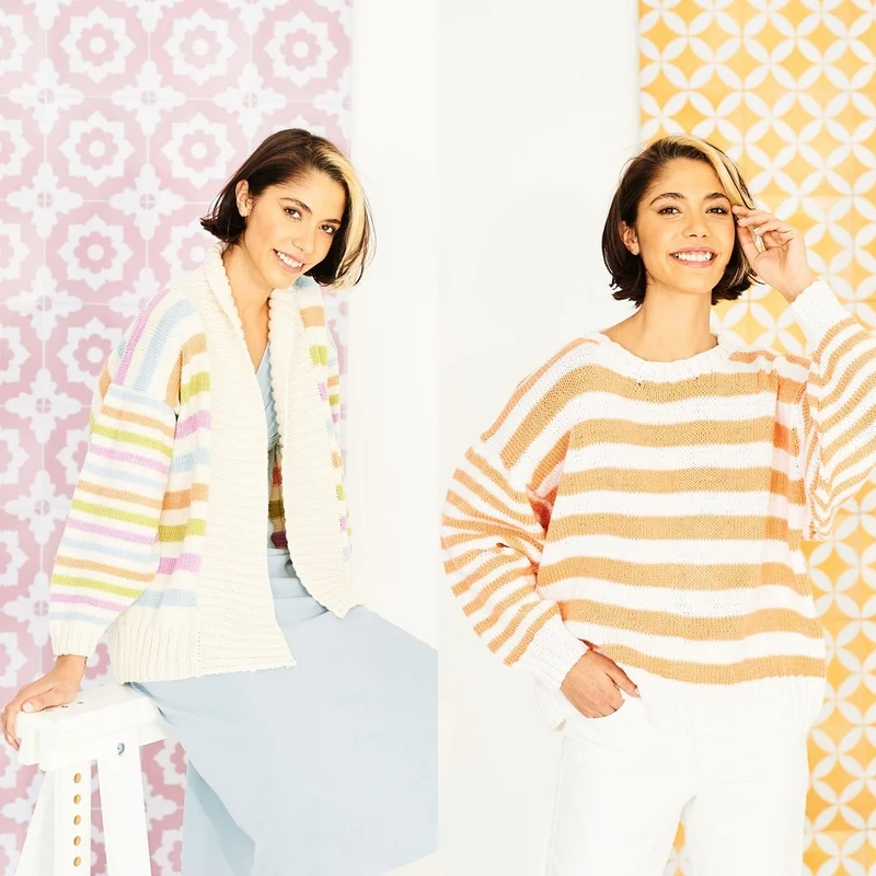 Breipatroon Stylecraft Bellissima DK No. 9852 Trui en vest (Digital)