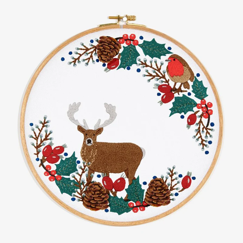 Kerst Eland Borduurpatroon (Digital)