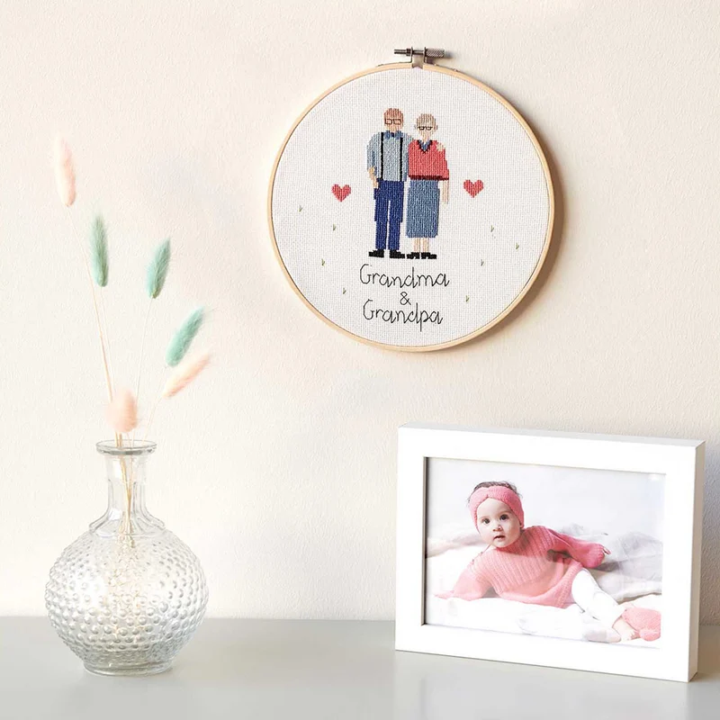 Rico Figurico Grandma & Grandpa Borduurpakket