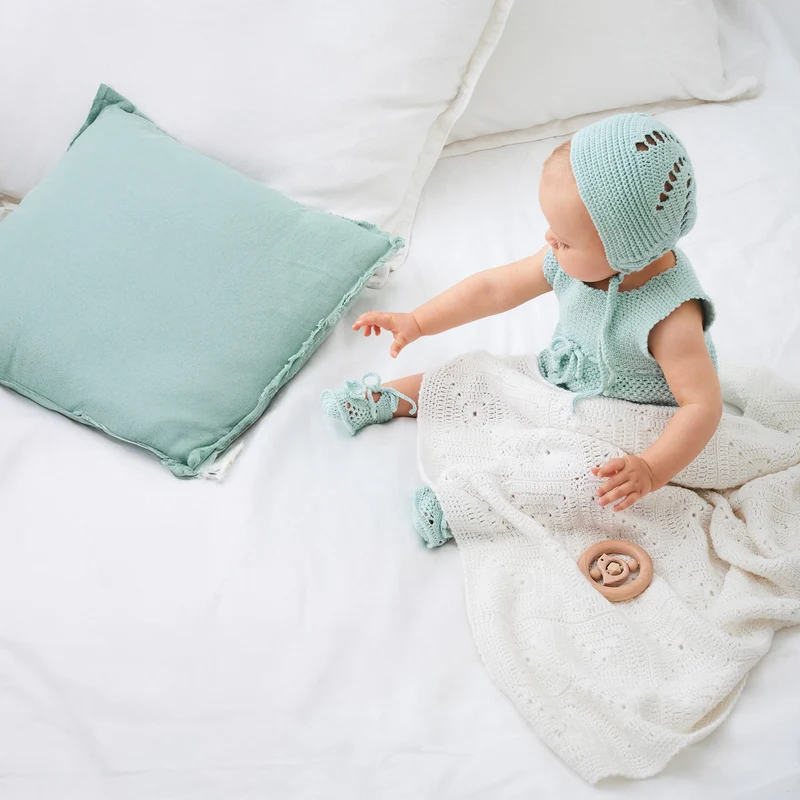 Lana Grossa Ecopuno Granny Squares Babydeken Haakpakket - Vrije kleurkeuze