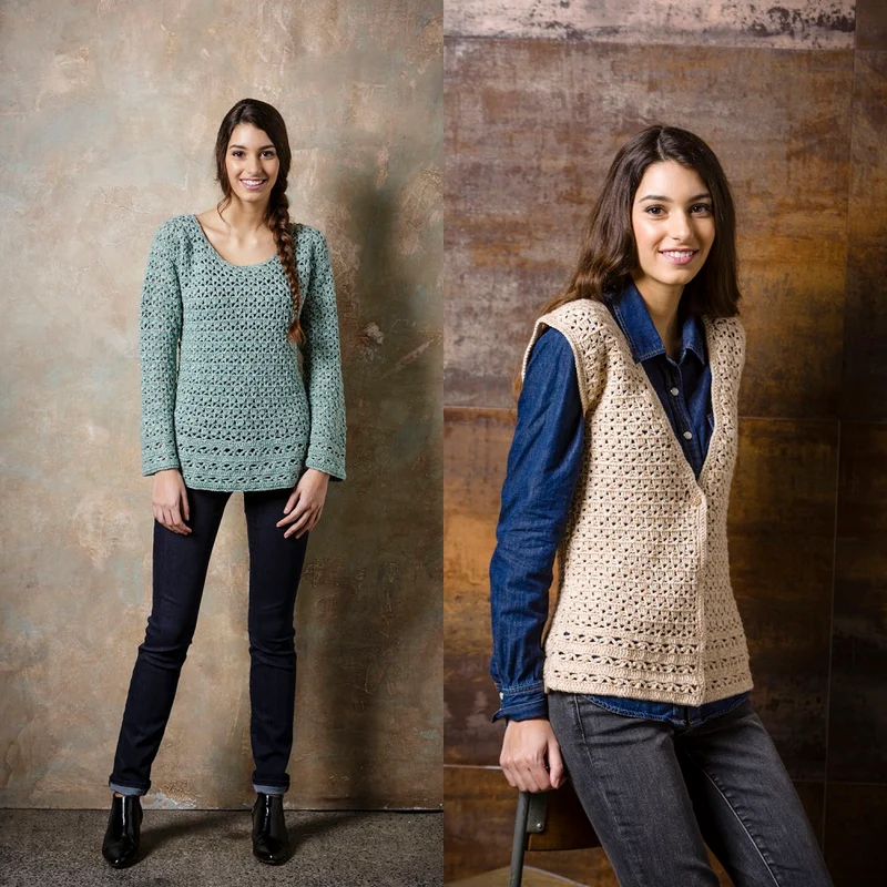 Haakpatroon Stylecraft Batik DK No. 9294 Trui en gilet (Digital)