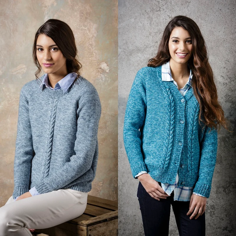 Breipatroon Stylecraft Batik DK No. 9292 Kabeltrui en vest