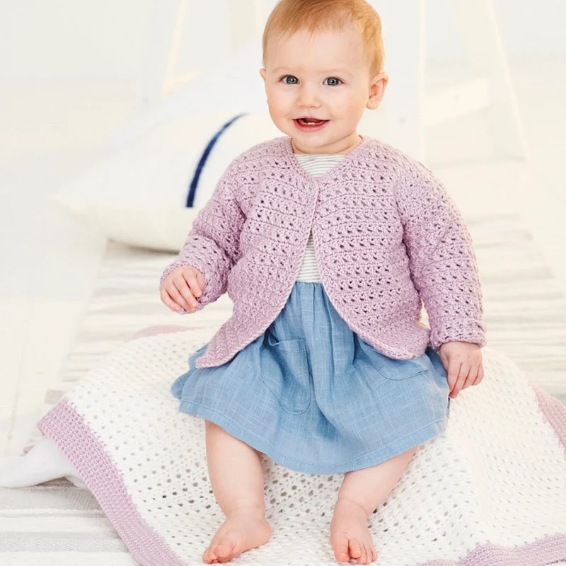 Haakpatroon Stylecraft Bambino DK No. 9533 Babyvest en deken (Digital)