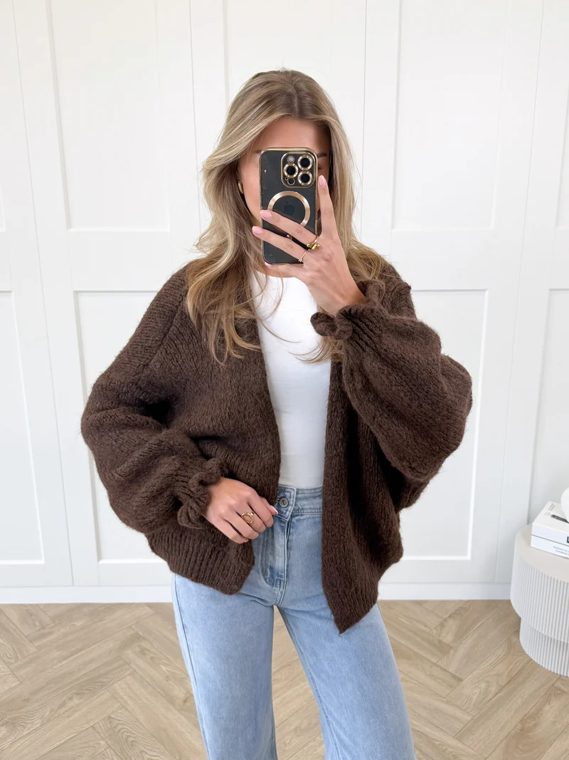 Vest Alix bruin