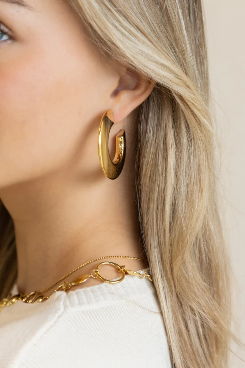 Golden Whisper oorbel