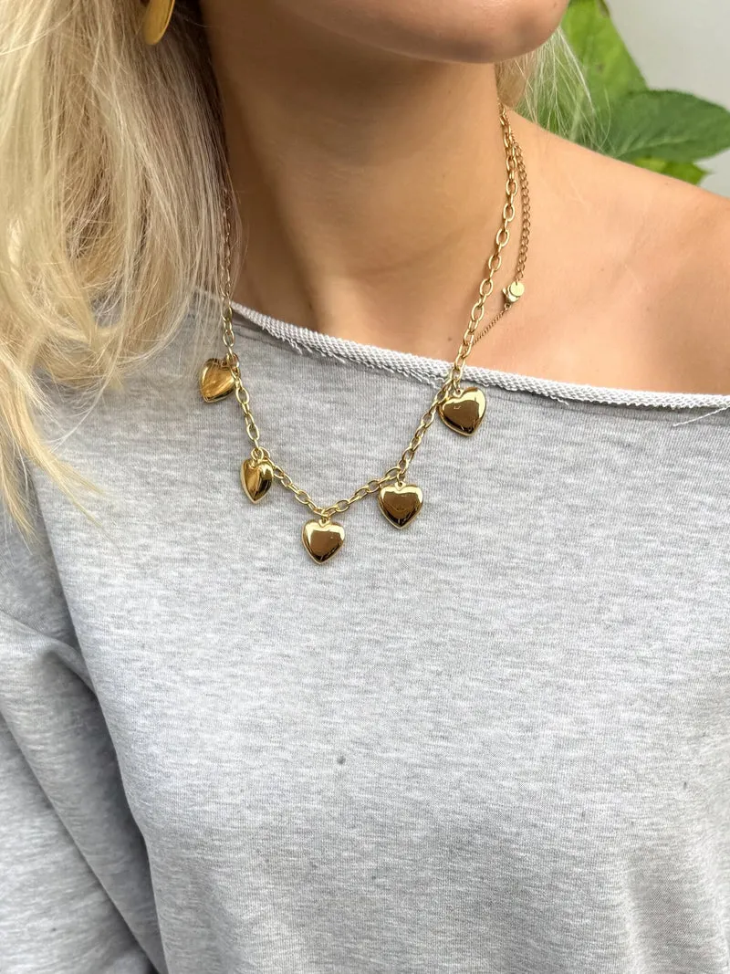 Golden affection ketting