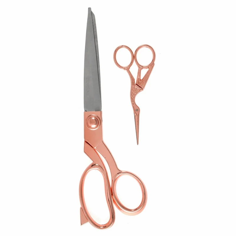 Milward Set Stoffenschaar (25,5cm) & Borduurschaar (11,5cm) Rosé