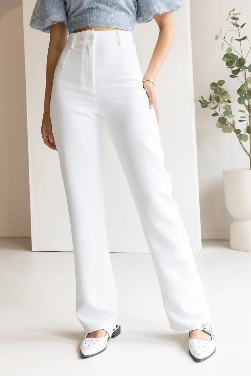 Pantalon Esther wit