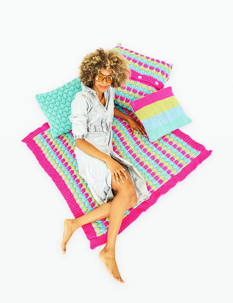 Stylecraft breipatroon Special XL Throw & Cushions (4 designs)