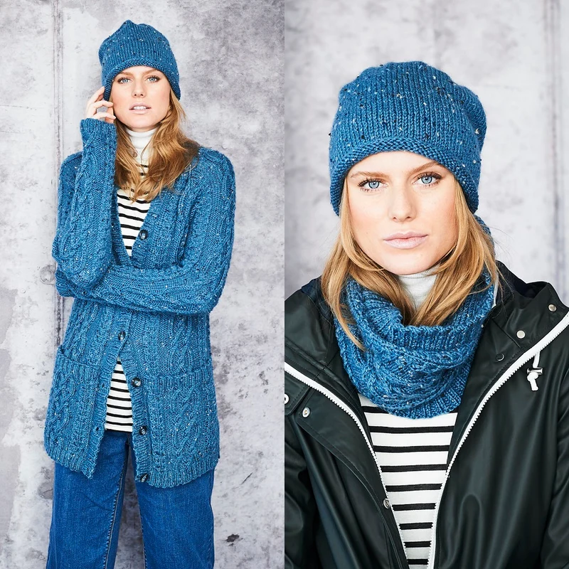 Breipatroon Stylecraft Special Aran With Wool No. 9660 Vest, col en muts