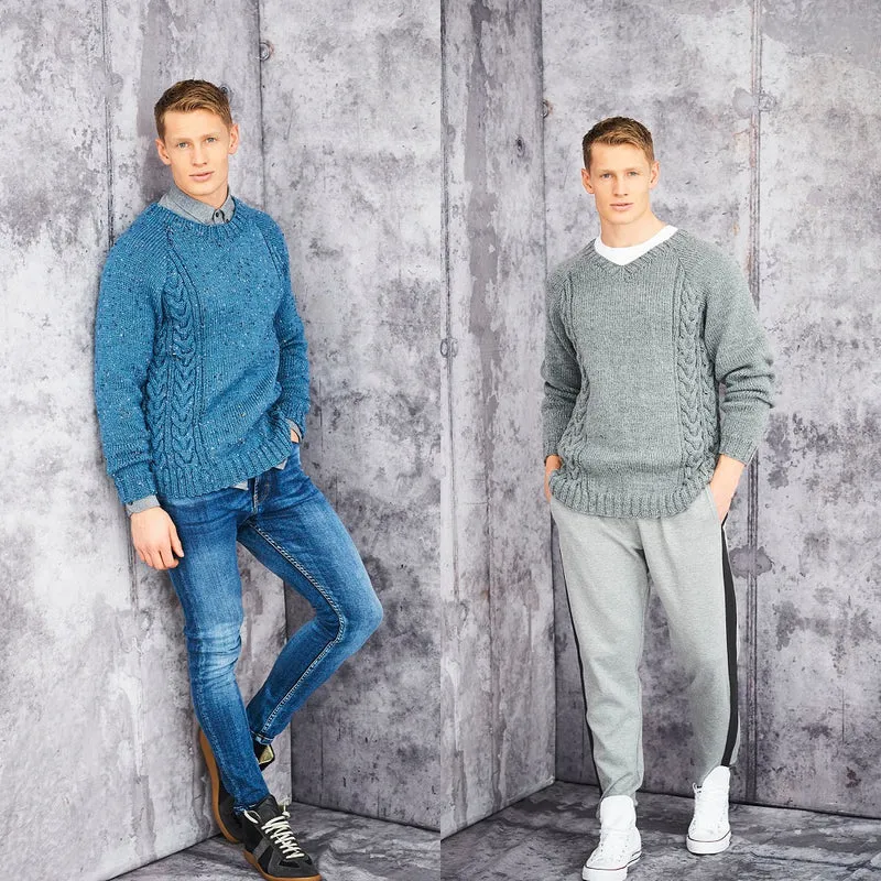 Breipatroon Stylecraft Special Aran With Wool No. 9658 Heren truien