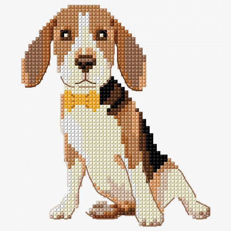 Borduurpatroon Hondje Beagle (Digitaal)