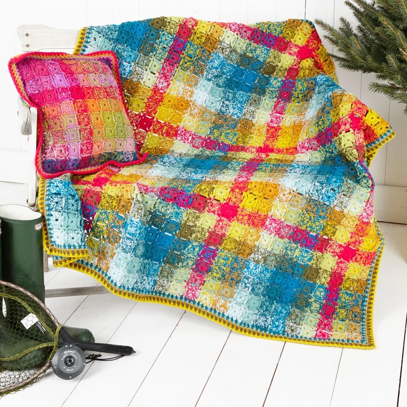 Haakpatroon Stylecraft Special DK No. 9255 Deken en kussen (Digital)