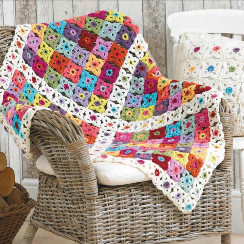Haakpatroon Stylecraft Life DK No. F075 Deken en kussen (Digital)