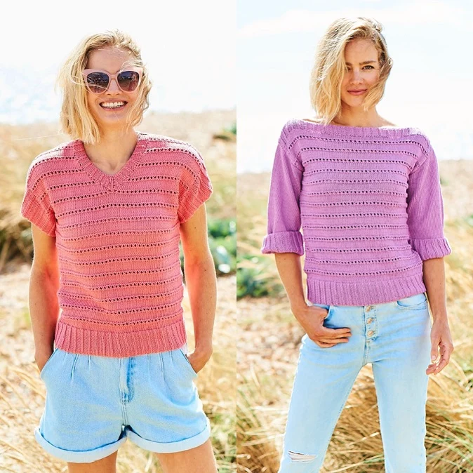 Breipatroon Stylecraft Naturals - Organic Cotton DK No. F091 Tops (Digital)