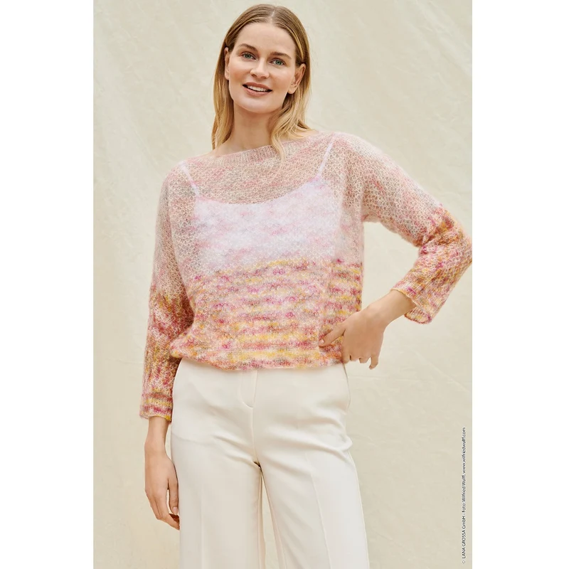 Strickanleitung Silkhair Hand-Dyed Pullover