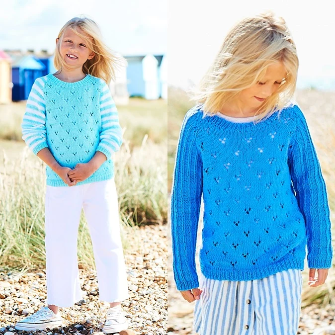Breipatroon Stylecraft Naturals - Organic Cotton DK No. F089 Meisjes tops (Digital)