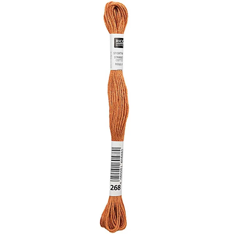 Rico Sticktwist Borduurgaren 8m 268 Rust Brown