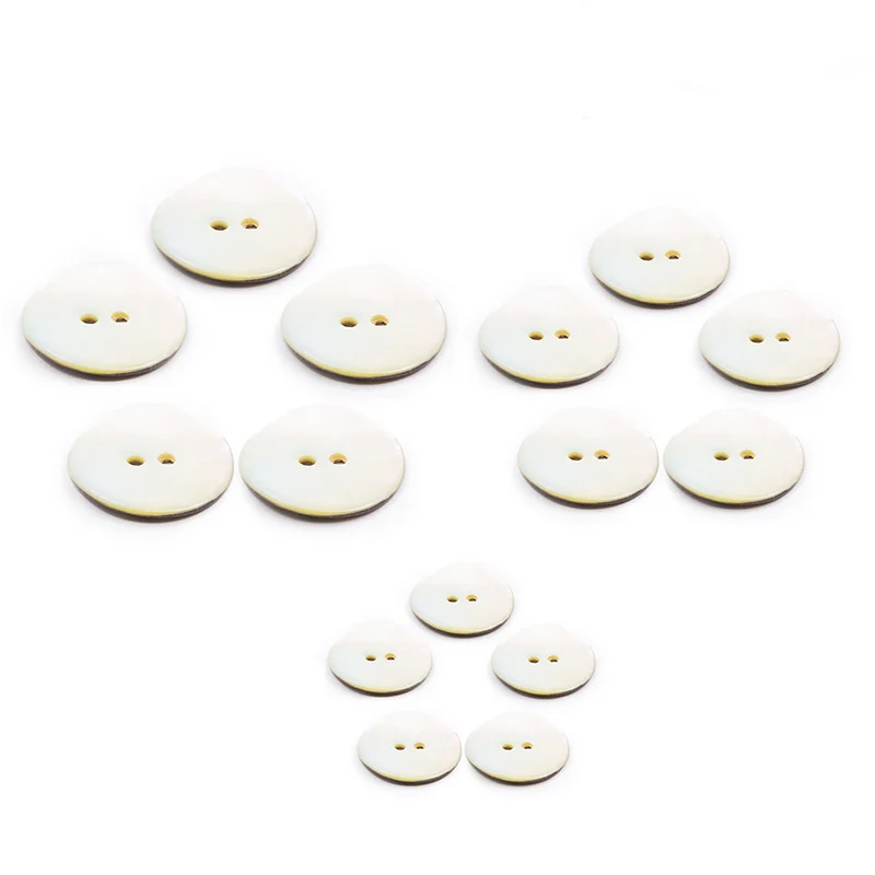 PPY Knopenset 5 Stuks Natuurparelmoer 18 mm