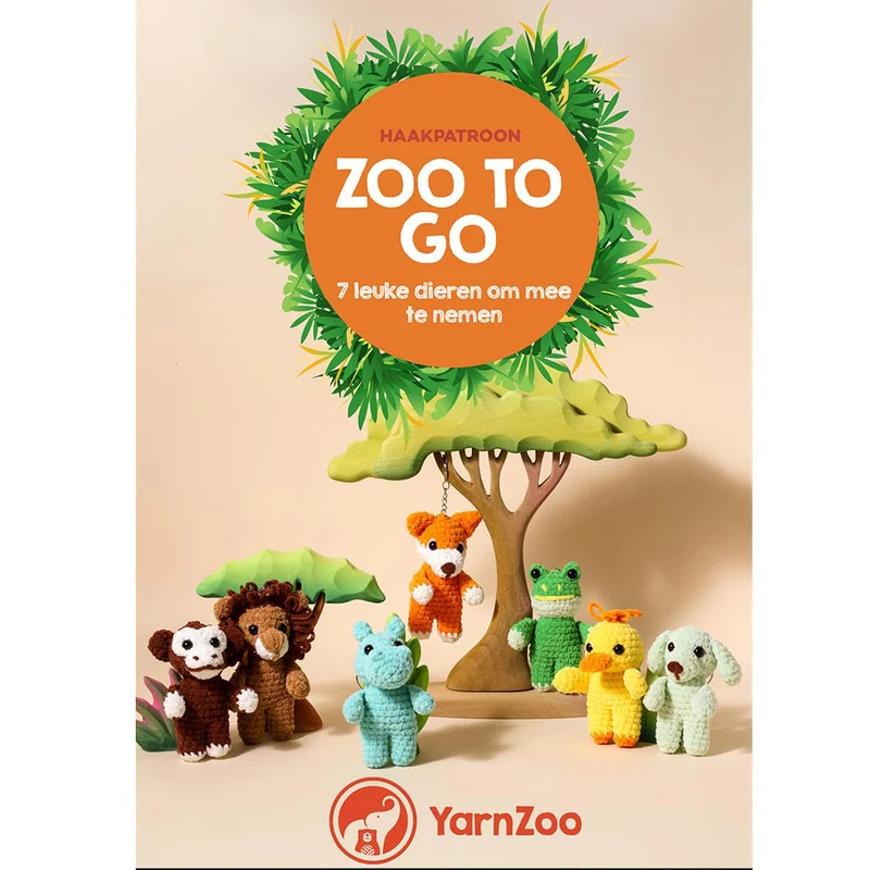 Zoo to Go - 7 mini diertjes haken