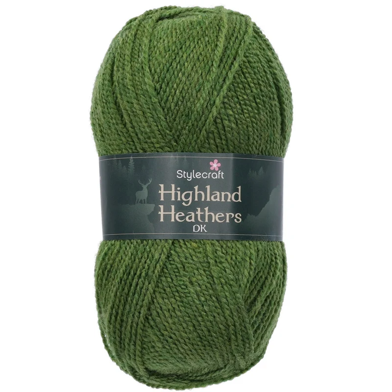 Stylecraft Highland Heathers DK 3789 Lowland Green