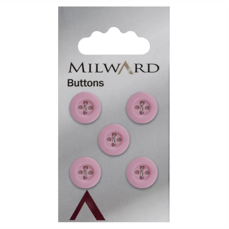 Milward Knoop Mat Roze 12mm (5 stuks)