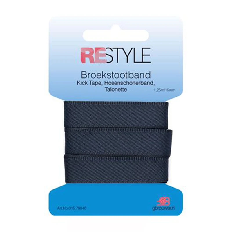 Restyle Broekstootband 15 mm x 1,25 meter 210 Denim Blauw