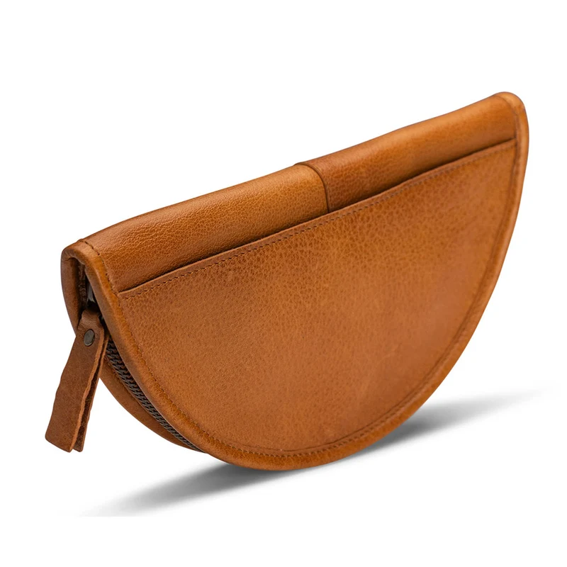 MUUD Dian - Whiskey Handgemaakt leren portemonnee etui 24 x 12 cm