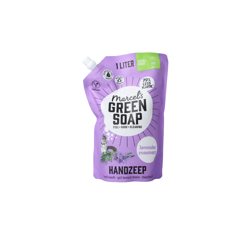 Marcels Green Soap Handzeep lavendel & rosemarijn navulling 1 liter