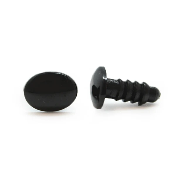 Veiligheidsogen Ovaal Zwart 5 paar 10mm