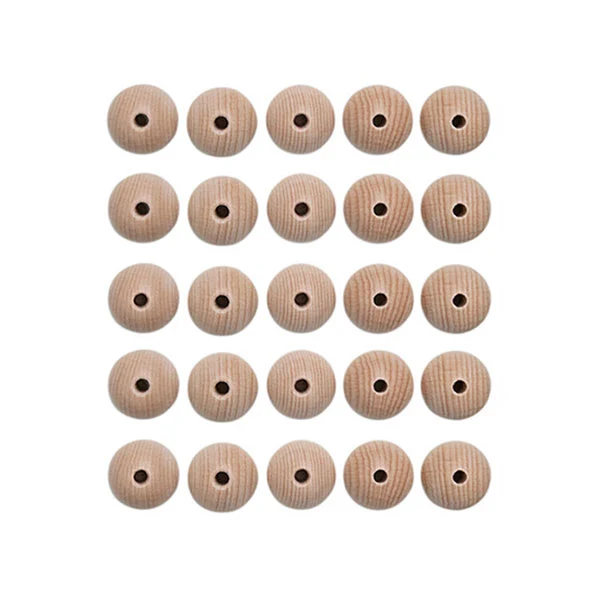 Houten Kralen Set 25 Stuks 15 mm