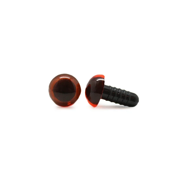 Veiligheidsogen Transparant Oranje 10mm per paar