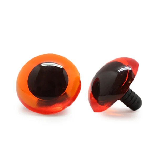 Veiligheidsogen Transparant Oranje 20mm per paar