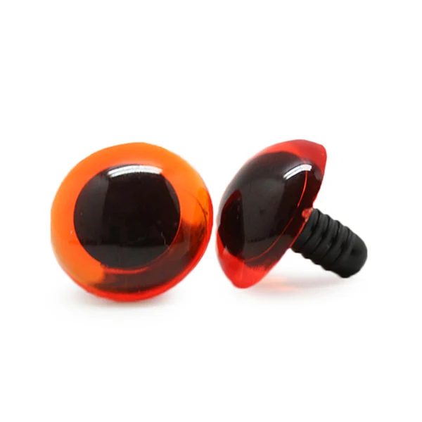 Veiligheidsogen Transparant Oranje 18 mm per paar