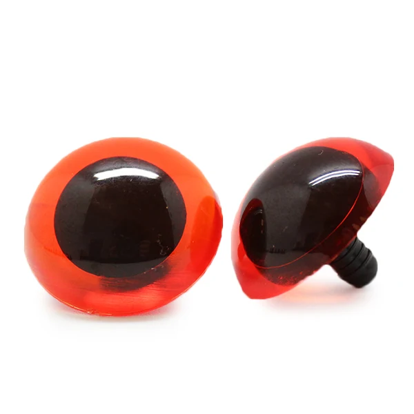 Veiligheidsogen Transparant Oranje 30mm per paar
