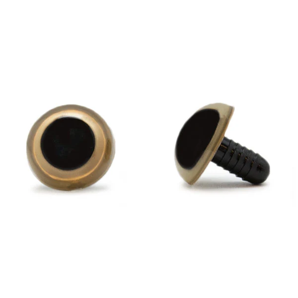 Veiligheidsogen Goud 18 mm per paar
