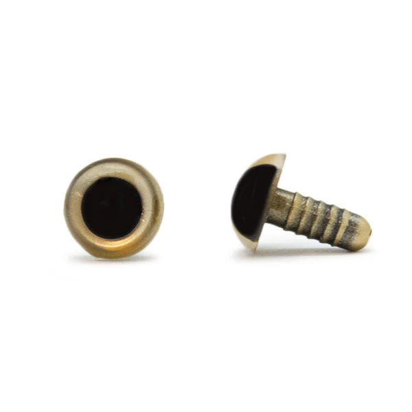 Veiligheidsogen Goud 12mm per paar